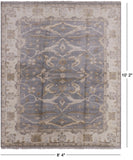Turkish Oushak Hand Knotted Wool Rug - 8' 4" X 10' 2" - Golden Nile