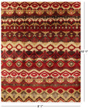 Ikat Handmade Wool Area Rug - 8' 1" X 10' 1" - Golden Nile