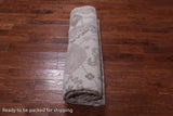 Ivory Turkish Oushak Hand Knotted Wool Rug - 8' 2" X 9' 10"