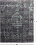 Persian Overdyed Handmade Wool Rug - 9' 6" X 12' 3" - Golden Nile