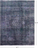 Persian Overdyed Handmade Wool Rug - 9' 7" X 12' 5" - Golden Nile
