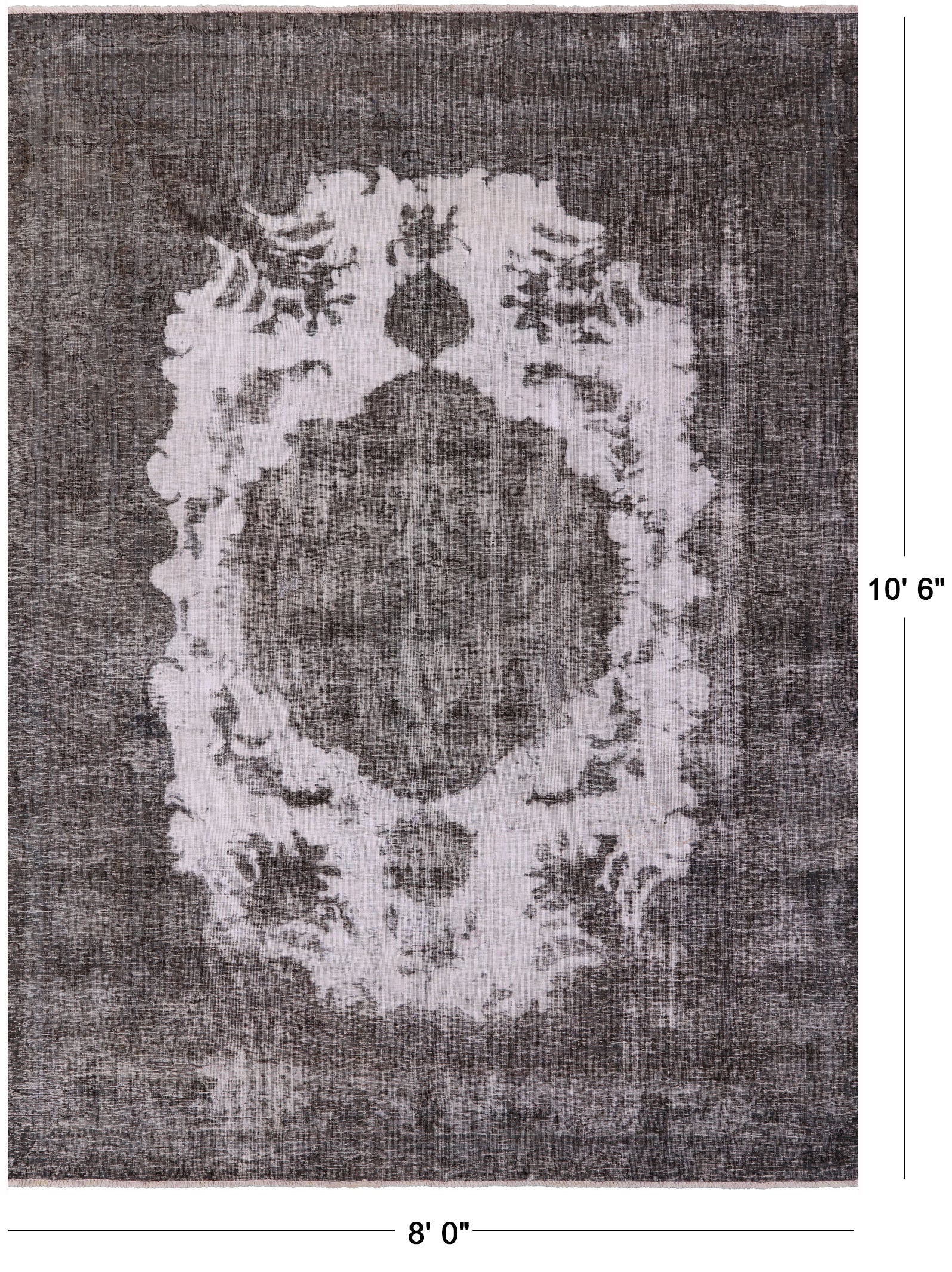 Persian Overdyed Handmade Wool Rug - 8' 0" X 10' 6" - Golden Nile