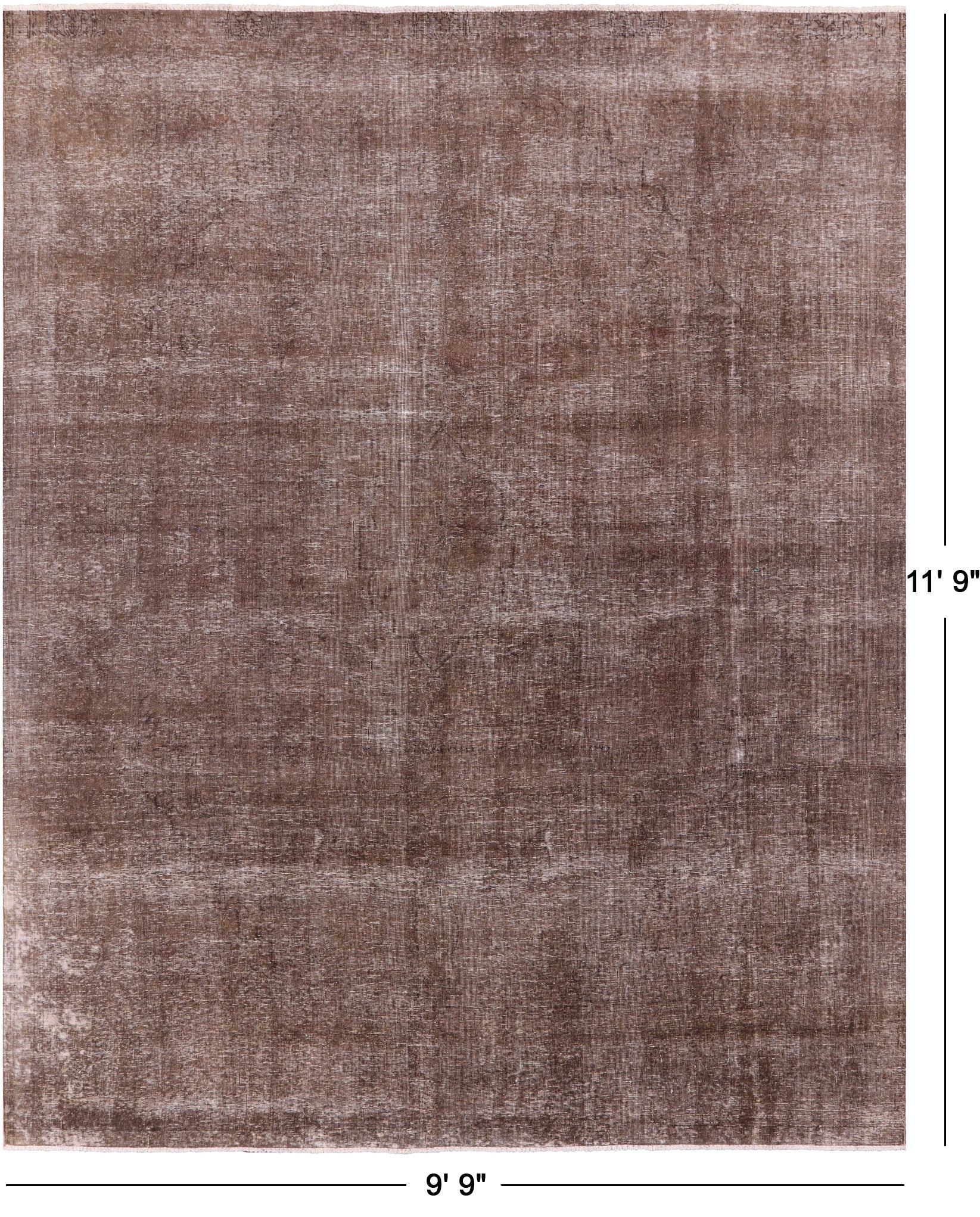 Persian Overdyed Hand Knotteed Wool Rug - 9' 9" X 11' 9" - Golden Nile