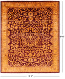 Full Pile Overdyed Hand Knotted Wool Rug - 8' 1" X 9' 6" - Golden Nile