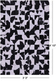 Black & White Natural Cowhide Hand Stitched Patchwork Rug - 3' 3" X 4' 10" - Golden Nile