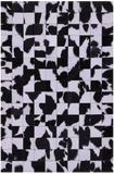 Black & White Natural Cowhide Hand Stitched Patchwork Rug - 3' 3" X 4' 10" - Golden Nile