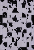 Black & White Natural Cowhide Hand Stitched Patchwork Rug - 3' 5" X 5' 0" - Golden Nile