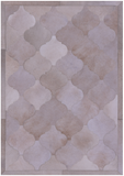 Champagne Natural Cowhide Hand Stitched Patchwork Rug - 3' 6" X 4' 11" - Golden Nile