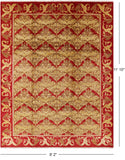 William Morris Hand Knotted Wool Area Rug - 9' 2" X 11' 10" - Golden Nile