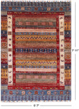 Tribal Persian Gabbeh Hand Knotted Wool Rug - 5' 7" X 7' 11" - Golden Nile