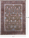 Persian Hand Knotted Wool & Silk Area Rug - 8' 11" X 11' 10" - Golden Nile