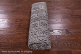 Grey Antiqued Pazyryk Historical Design Handmade Wool Rug - 6' 1" X 8' 10" - Golden Nile