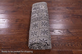Grey Antiqued Pazyryk Historical Design Handmade Wool Rug - 6' 1" X 8' 10" - Golden Nile