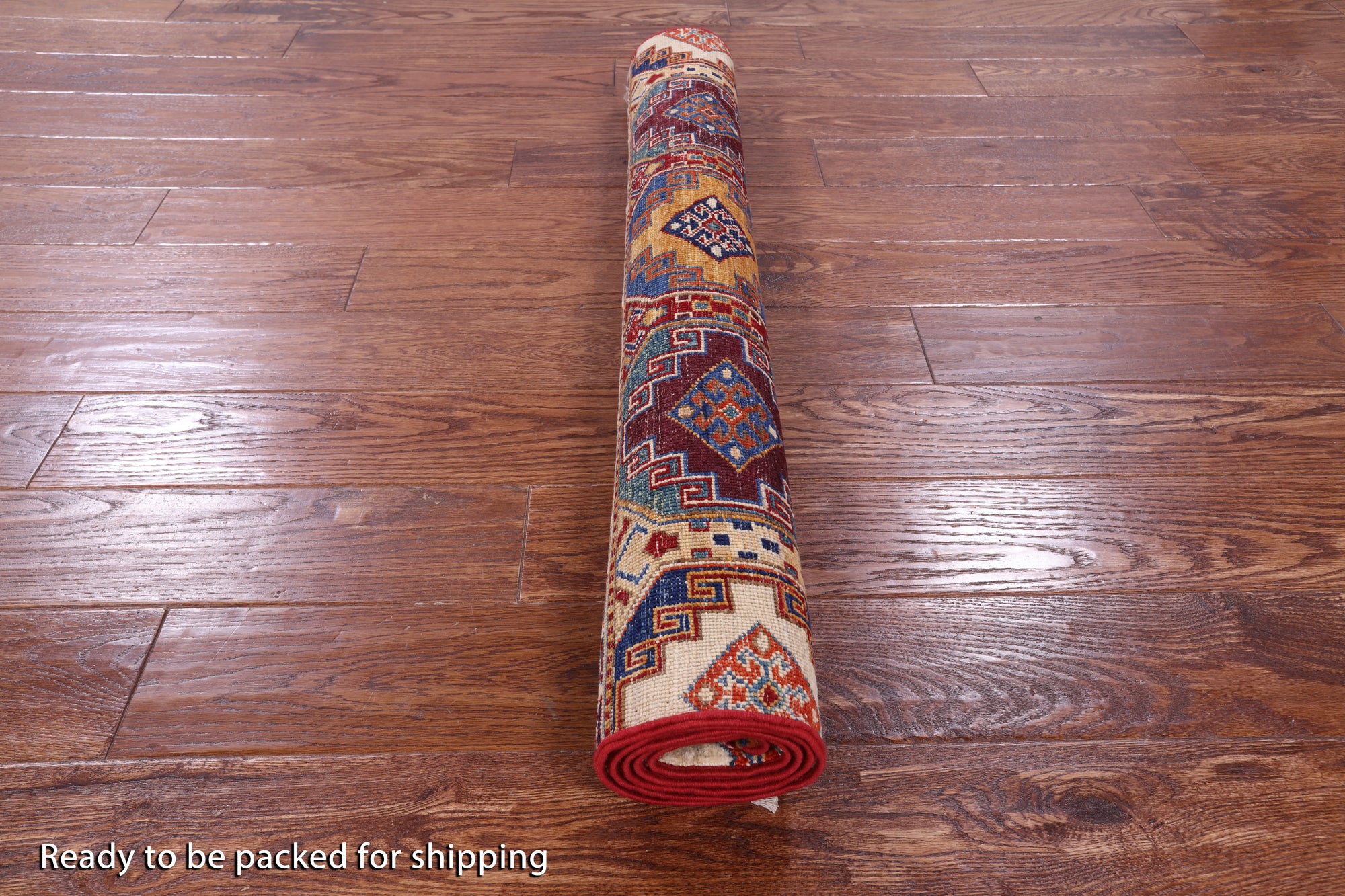 Khorjin Persian Gabbeh Handmade Wool Rug - 3' 4" X 4' 11" - Golden Nile