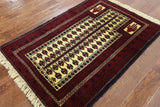 Persian Hand Knotted Wool Area Rug - 3' 2" X 4' 7" - Golden Nile