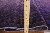 Purple Overdyed Runner Wool Area Rug 4 X 10 - Golden Nile