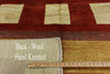 Modern Multicolor Gabbeh Wool Area Rug 6 X 9 - Golden Nile