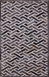 Cowhide Hairhide Patchwork Rug - 5' 0" X 8' 0" - Golden Nile