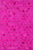 Pink Hairhide Cowhide Patchwork Rug - 6' X 9' - Golden Nile