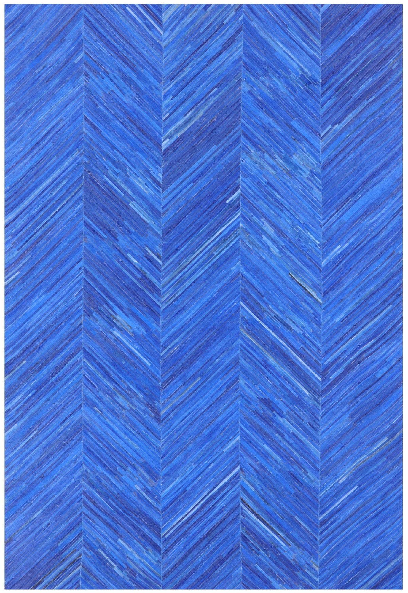 Cowhide Hand Stitched Patchwork Rug - 5' 10" X 8' 8" - Golden Nile