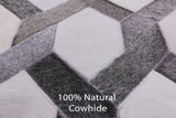 Natural Cowhide Hand Stitched Patchwork Rug - 9' 0" X 12' 0" - Golden Nile