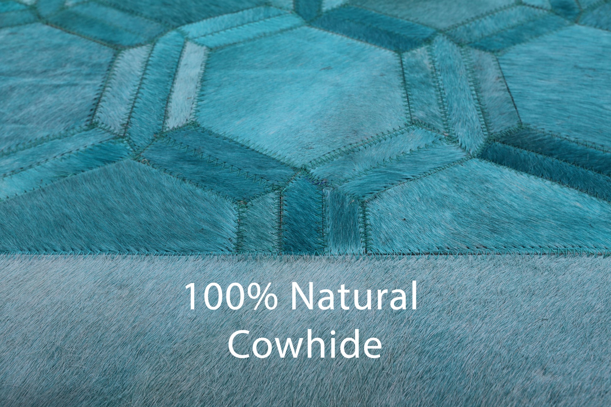 Natural Cowhide Hand Stitched Patchwork Rug - 10' 0" X 14' 0" - Golden Nile