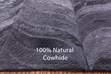 Square Natural Cowhide Hand Stitched Patchwork Rug - 10' 0" X 10' 0" - Golden Nile