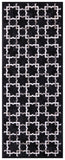 Black Natural Cowhide Hand Stitched Patchwork Runner Rug - 4' 0" X 10' 0" - Golden Nile