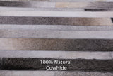 Square Natural Cowhide Hand Stitched Patchwork Rug - 9' X 9' - Golden Nile