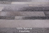 Natural Cowhide Hand Stitched Patchwork Rug - 6' X 9' - Golden Nile