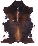 Natural Hair-On Cowhide Rug - 7' 2" X 5' 11" - Golden Nile