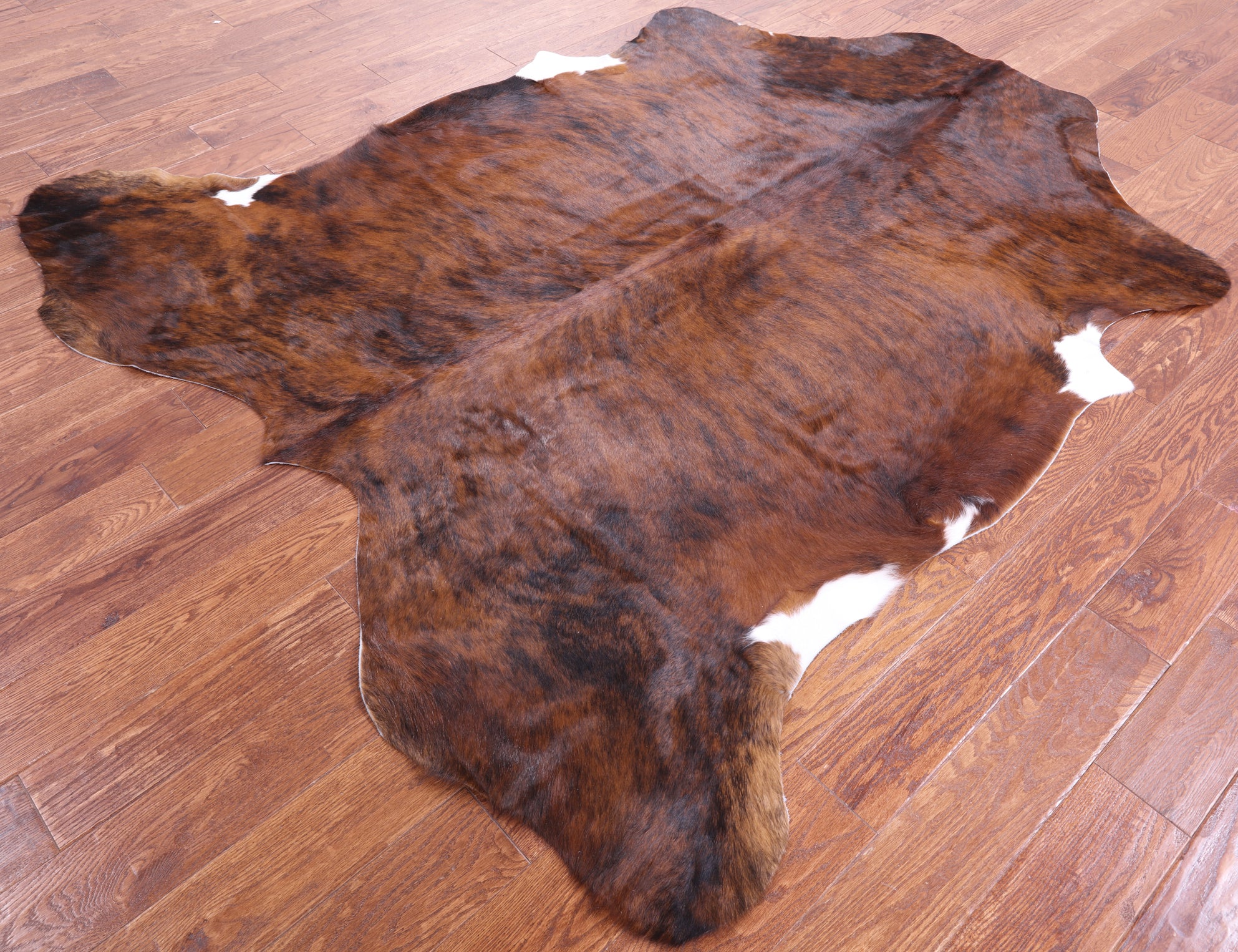 Natural Hair-On Cowhide Rug - 7' 3" X 6' 6" - Golden Nile