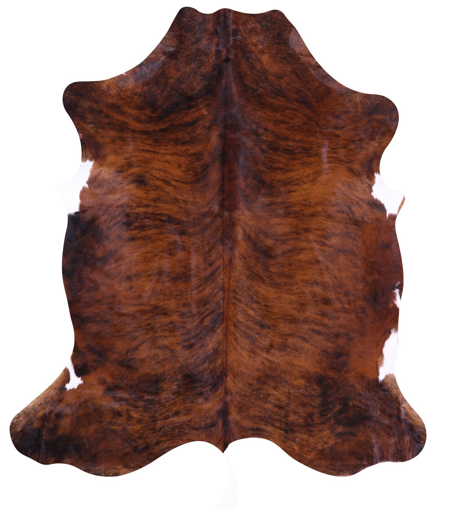 Natural Hair-On Cowhide Rug - 7' 3" X 6' 6" - Golden Nile