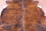 Natural Hair-On Cowhide Rug - 7' 3" X 6' 6" - Golden Nile
