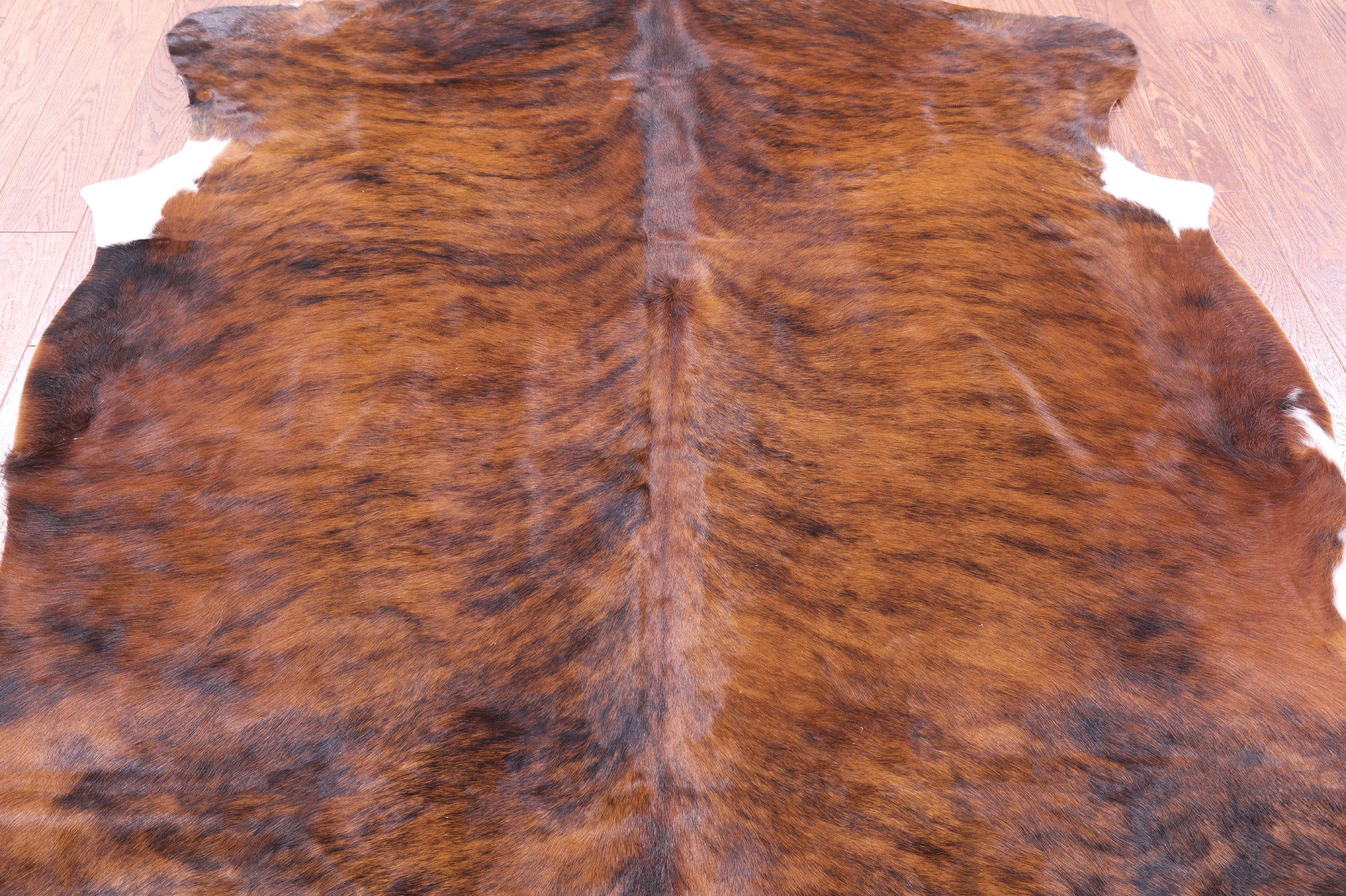 Natural Hair-On Cowhide Rug - 7' 3" X 6' 6" - Golden Nile