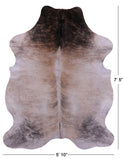 Natural Hair-On Cowhide Rug - 7' 5" X 5' 10" - Golden Nile