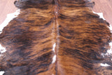 Natural Hair-On Cowhide Rug - 7' 3" X 6' 7" - Golden Nile
