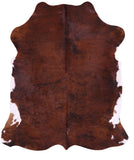 Natural Hair-On Cowhide Rug - 6' 7" X 5' 9" - Golden Nile