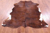 Natural Hair-On Cowhide Rug - 6' 7" X 5' 9" - Golden Nile