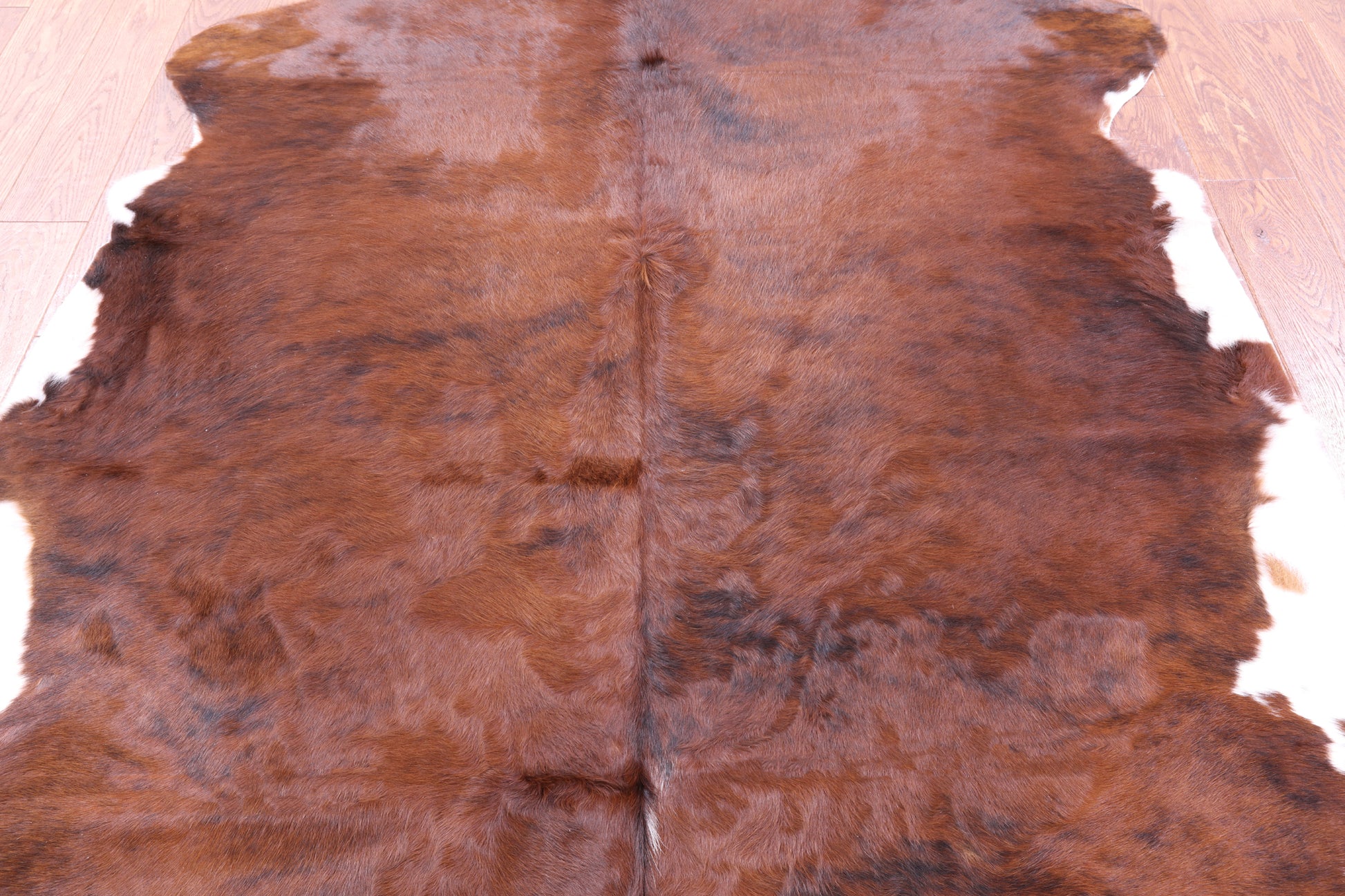 Natural Hair-On Cowhide Rug - 6' 7" X 5' 9" - Golden Nile