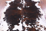 Tricolor Natural Hair-On Cowhide Rug - 6' 11" X 6' 7" - Golden Nile