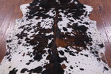 Tricolor Natural Hair-On Cowhide Rug - 6' 7" X 5' 8" - Golden Nile