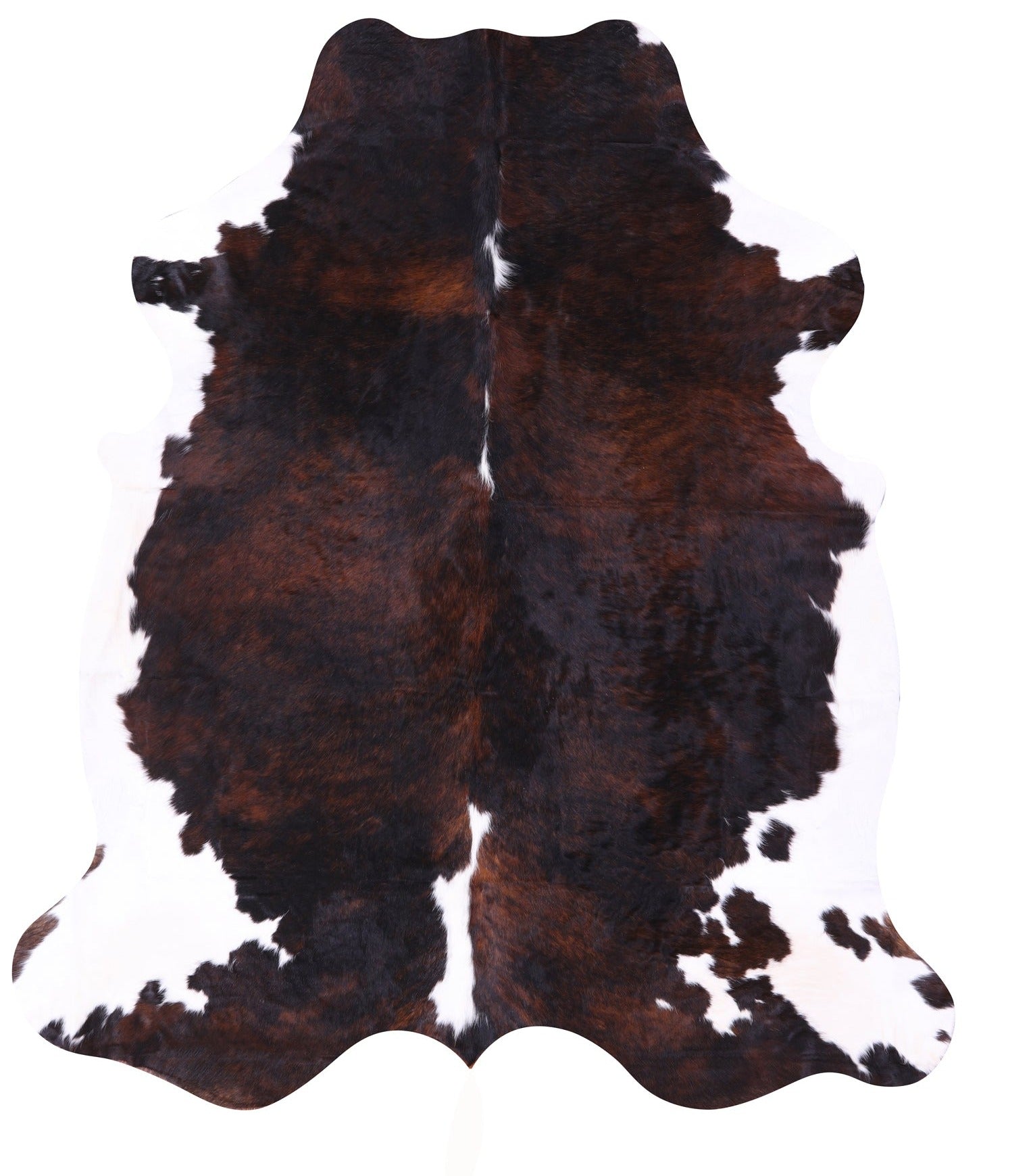 Natural Hair-On Cowhide Rug - 7' 6" X 6' 6" - Golden Nile