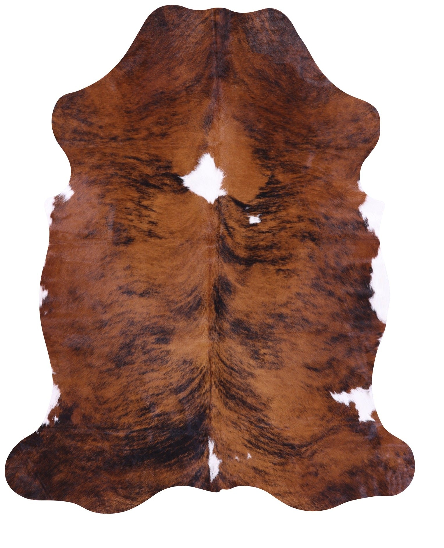Natural Hair-On Cowhide Rug - 7' 1" X 5' 10" - Golden Nile
