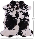 Natural Hair-On Cowhide Rug - 6' 9" X 5' 11" - Golden Nile