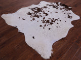 Natural Hair-On Cowhide Rug - 6' 5" X 6' 0" - Golden Nile