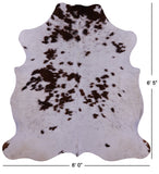 Natural Hair-On Cowhide Rug - 6' 5" X 6' 0" - Golden Nile