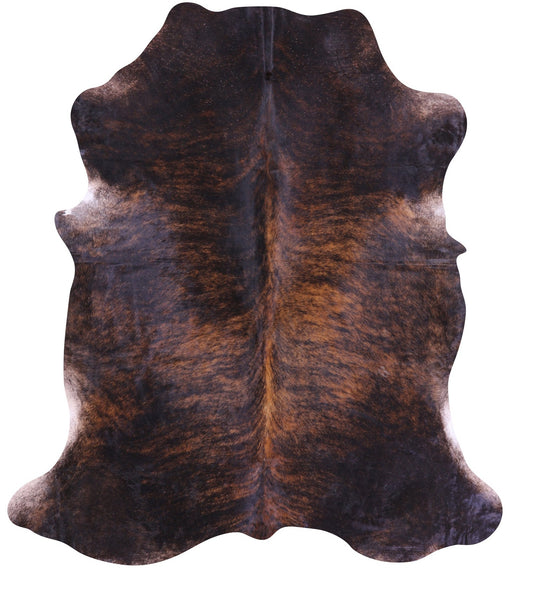 Natural Hair-On Cowhide Rug - 7' 2" X 6' 5" - Golden Nile