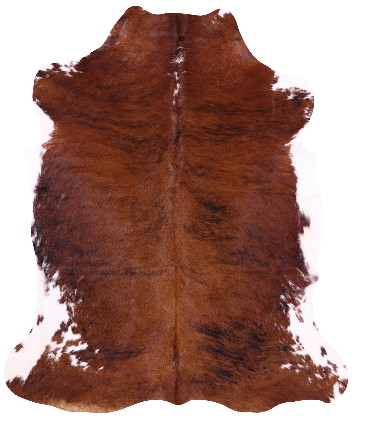 Natural Hair-On Cowhide Rug - 6' 9" X 5' 9" - Golden Nile