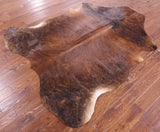 Natural Hair-On Cowhide Rug - 7' 3" X 6' 6" - Golden Nile